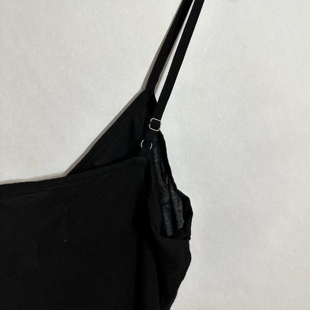 Cleobella Black Strappy Mini Slip Dress Size XS Vampy Minimalist Neutal - Picture 4 of 8
